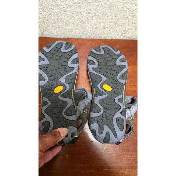 Merrell Women's Adjustable Strap Gray Sandals Patterned Footbed Size 7 - Picture 7 of 8